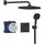 Grohe Precision Thermostat Duschsystem mit Vitalio Comfort 250, mattschwarz