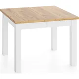 WFL GROUP Quadratischer Esstisch 80 x 76,5 x 80 cm braun