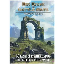 Loke Battlemats Big Book of Battle Mats Wrecks & Ruins - RPG Kartenbuch für Fantasy Rollenspiele - Loke Battlemats