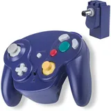 Wireless Gamecube Controller Ersatz 2.4G Bluetooth NGC Gamepad Joystick GC Controller Gamecube Pad Games Spiele mit Empfänger-Adapter für Wii U Gamecube NGC GC