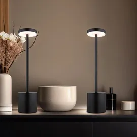 GLOBO Tischleuchte Schwarz 2 St.