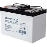 Crosseven Gel-/agm-batterie 80ah 12v - White / Black - 260 x 169 x 216 mm
