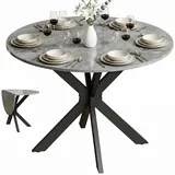 Homcom Esszimmertisch 110 x 76 cm grau