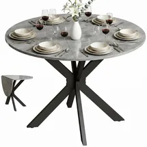 Homcom Esszimmertisch 110 x 76 cm grau