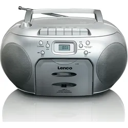 LENCO SCD-420SI CD-Radio mit Kassette, silber