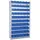 BRB-Lagertechnik Steckregal Polypropylen 2000x1070x315 mm blau bestückt mit 60 Sichtboxen