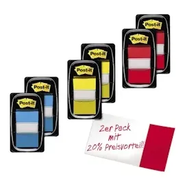 Post-it Post-it® Index Haftmarker farbsortiert 2x 50 Streifen