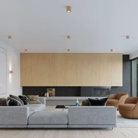 Sollux Deckenleuchte ORBIS 1xGU10 10W Holz 10x10x10cm Sollux Lighting