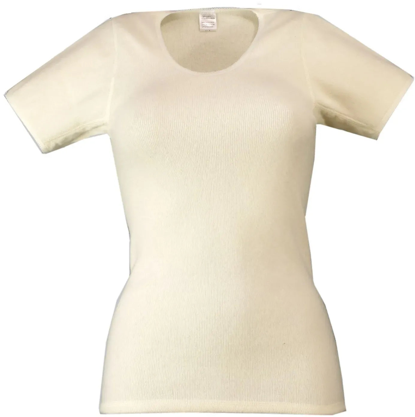 wobera Angora kuscheliges Damenunterhemd mit 1/2 Arm und 50% 1 St weiss Frauen