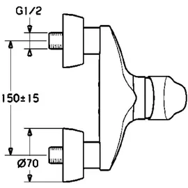 Hansa Hansamix Einhandmischer für 1 Verbraucher Chrom 01670183