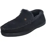 Warmbat Hausschuhe Grizzly Suede GRZ4410-45 in blau | Gr.: 47