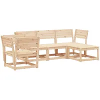 vidaXL 5-tlg Garten-Lounge-Set Massivholz Kiefer Modell 33
