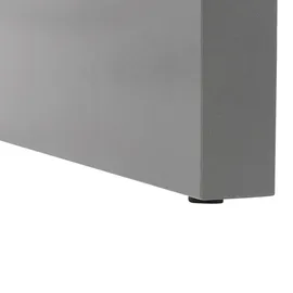 Beliani Gartentisch Grau Stein, Freiform, 108x78x90 cm