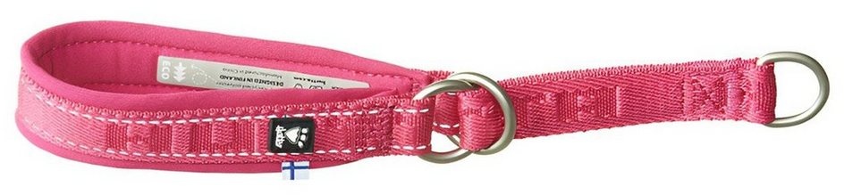 HURTTA Hunde-Halsband ECO Casual Half Choke Halsband Ruby (pink) Größe: 30 - 40 cm / Verstellmöglichkeit: 27 - 32 cm