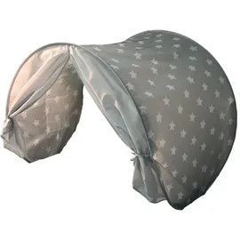 Knorrtoys Betttunnel Bettzelt Grey White Stars,