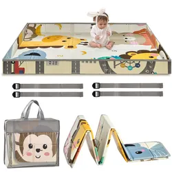 VEVOR Krabbelmatte Spielmatte Babymatte Spielunterlage doppelseitig XPE 1,4x1,8m