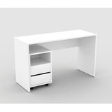Helvetia Büro-Set »Agapi«, (Set, 2 tlg.), bestehend aus Schreibtisch und Rollcontainer im modernen Design weiß