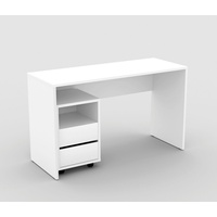 Helvetia Büro-Set »Agapi«, (Set, 2 tlg.), bestehend aus Schreibtisch und Rollcontainer im modernen Design, weiß