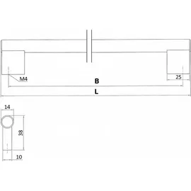 SOTech Stangengriff Relinggriff G4 BA 492 mm Edelstahloptik