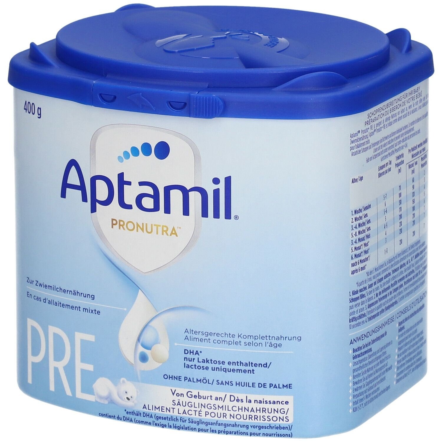 Aptamil® PronutraTM Pre Lait pour nourrissons 400 g Poudre