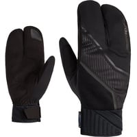 Ziener UZOMIOS Langlauf/Nordic/Crosscountry-Handschuhe | extra warm, Wolle, Lobster, Black, 10,5