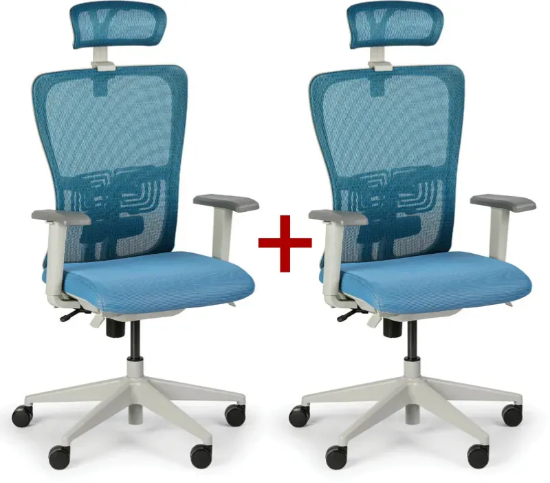 Bürostuhl GAM 1+1 GRATIS, blau