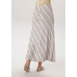 Aniston SELECTED Maxirock Damen Gestreift Beige 44