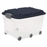Rotho Aufbewahrungsbox Roller 6 mit Deckel 57 l 6-tlg. blau