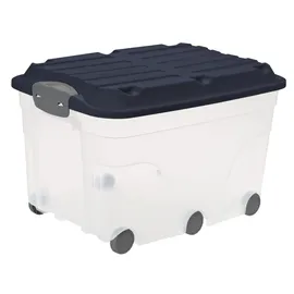 Rotho Aufbewahrungsbox Roller 6 mit Deckel 57 l 6-tlg. blau