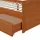 vidaXL Massivholzbett 90 x 200 cm Honigbraun
