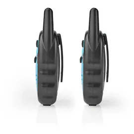 Nedis WLTK0300BU - 2 Hörer | Bis zu 3 km - Frequenzkanäle: 3 | PTT | Bis zu 3 Hours | Blau/Schwarz Schwarz/Blau