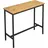 OEM Schmaler Eichen-lofttisch für Küche/esszimmer, Industrieller Konsolentisch, 100x40x90 cm, Stehtisch Küchentisch, Industrial Stil - Schwarz