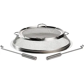 Solo Stove Funkenschutz für Bonfire Edelstahl inkl. 2 Heber Silber