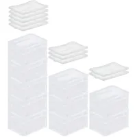 Proregal SuperSparSet 10x Transparenter Eurobehälter BasicLine mit geschlossenem Griff