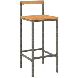 vidaXL Gartenbar-Set 3-tlg. Grau