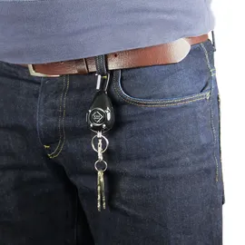 KH-Security Taschenalarm Silber mit LED 100190