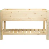 mgc24 Hochbeet Massiv L 118 x 40 x 78 cm Natur