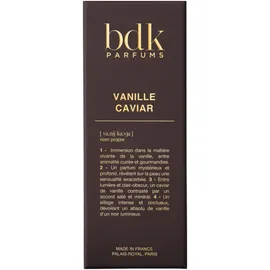 Bdk Collection Matières Vanille Caviar Eau de Parfum 100 ml
