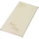 RÖSSLER edel Briefumschläge ohne Fenster | Edelsatin Kuvert | 20 Stück Briefumschläge DIN lang | Briefpapier edel | Briefumschläge Hochzeit | Farbe: ivory