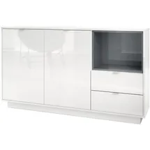 Vladon Sideboard 153 x 88 x 38 cm Grau