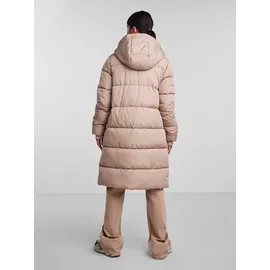Pieces Pcbee NEW LONG PUFFER JACKET Bc, Silver mink), S - S