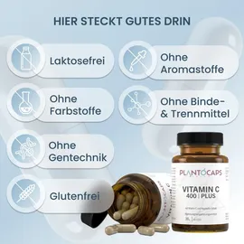 plantoCAPS Vitamin C 400 PUR Kapseln 60 St.