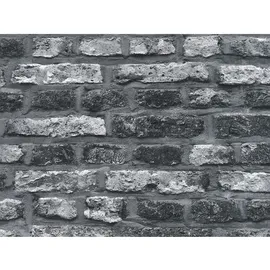 A.S. Création Vliestapete Il Decoro Stein 0,53 m x 10 m Grau/Schwarz 362812
