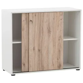MÖBELPARTNER Serie 400 Aktenschrank 100,1 x 41,0 x 83,6 cm braun