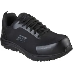 Sicherheitsschuh SKECHERS "ULMUS" Gr. 47,5, schwarz, 47,5, Textil, Schuhe, S3 + ESD, durchtrittsicher, bequem und elektrisch ableitend