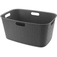 Curver Wäschekorb Softex, 45 l, Grau, Modern