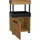 Forte Barschrank 50,2 x 88,6 x 41,1 cm Eiche/Schwarz matt