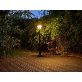 NORTHPOINT LED 3in1 Solar Gartenlaterne schwarz Dämmerungssensor 20lm IP44