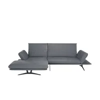 KOINOR Ecksofa aus Flachgewebe Francis ¦ grau ¦ Maße (cm): B: 164 H: 93 T: 92