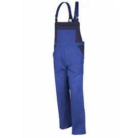 Qualitex Latzhose basic 2-farbig, Größe: 52 Farbe: kornblau/marine